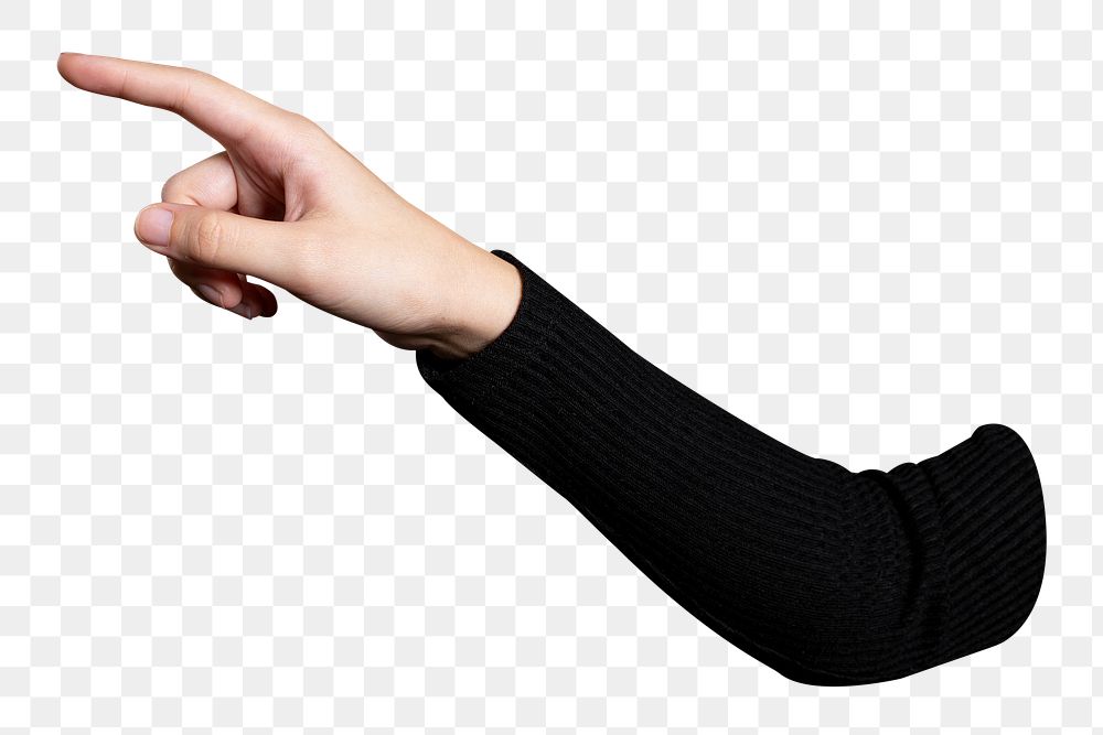 Hand gesture png sticker, transparent background