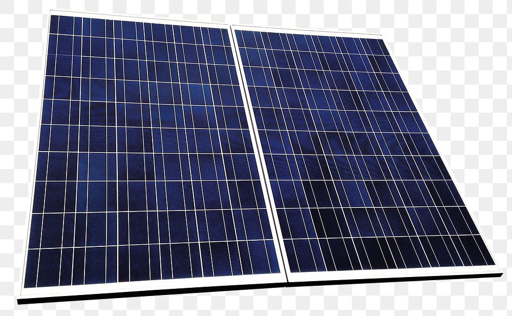Solar cell panel png sticker, transparent background