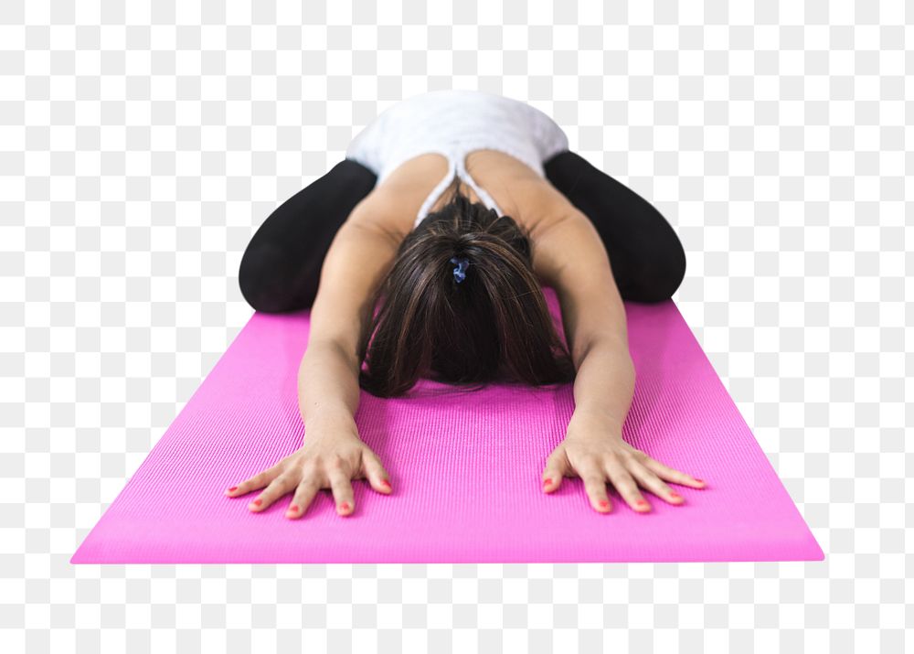 Yoga stretch png sticker, transparent background 