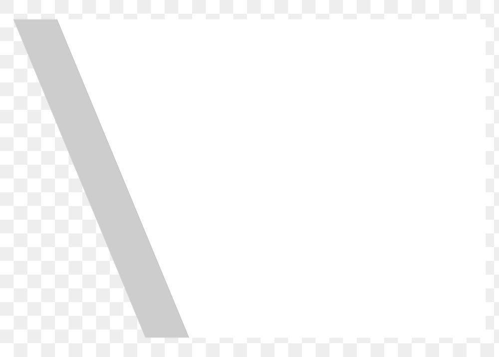 White rhombus png shape sticker, transparent background