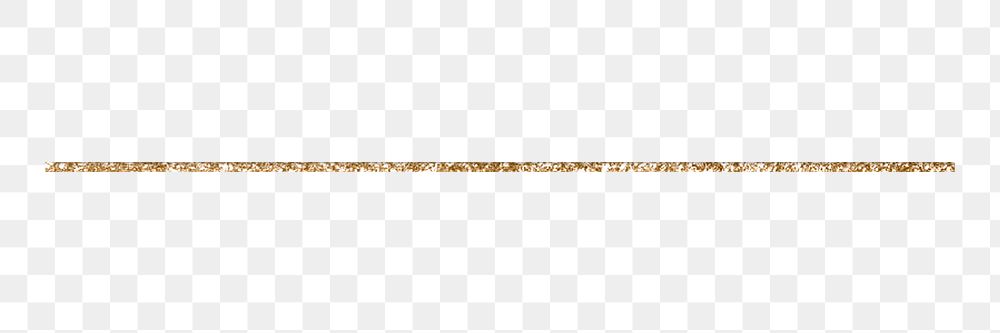 Gold line divider png sticker, transparent background 
