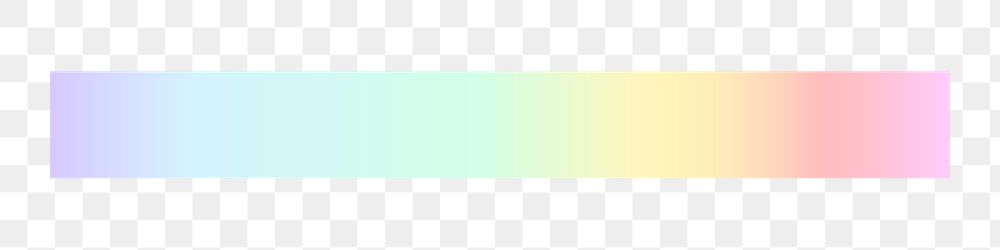 Rainbow gradient tab png sticker, transparent background