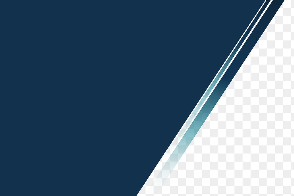 Dark blue corporate png border  transparent background