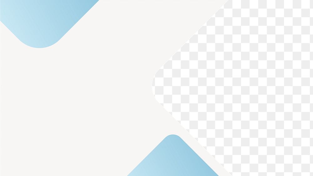 Blue modern png business background, transparent design