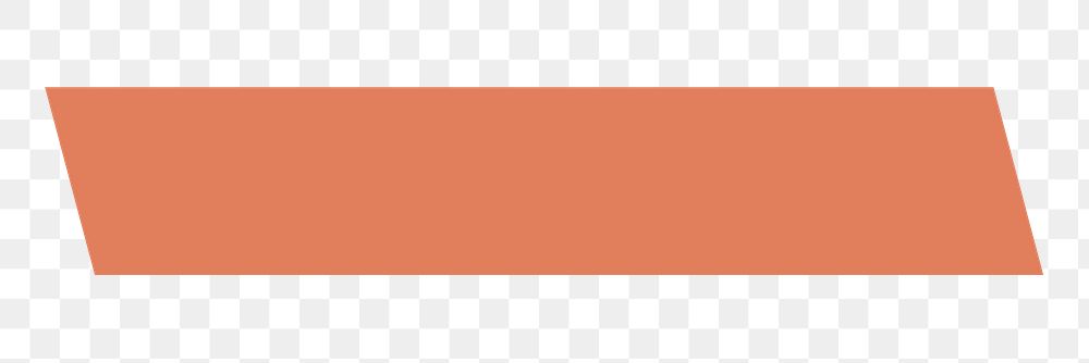 Orange divider png sticker, flat graphic, transparent background