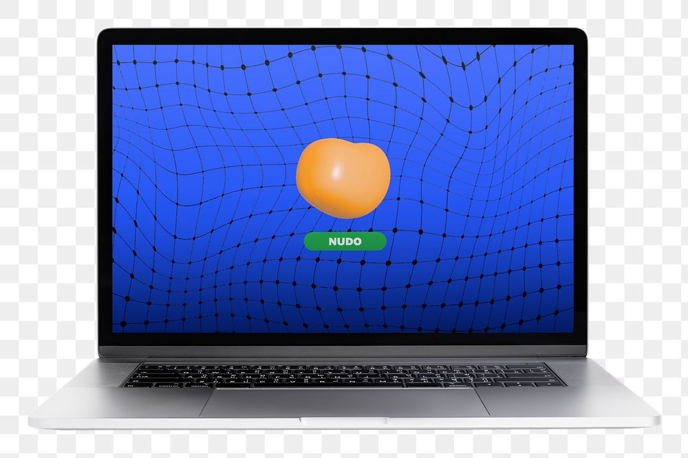 Laptop png digital device blue screen sticker, transparent background