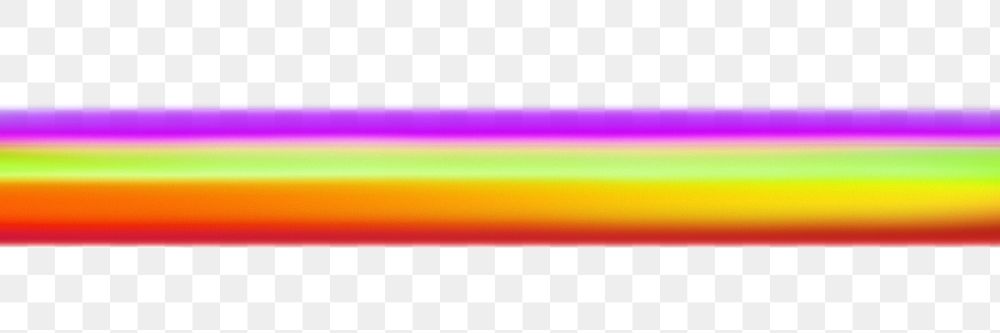 Rainbow divider png sticker, transparent background