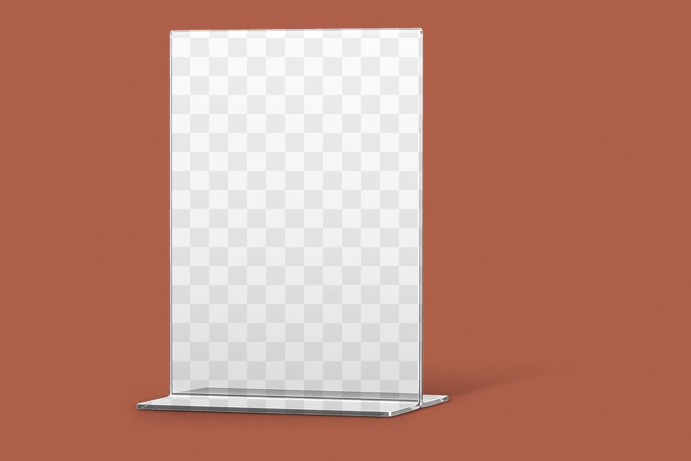 Sign holder png transparent mockup