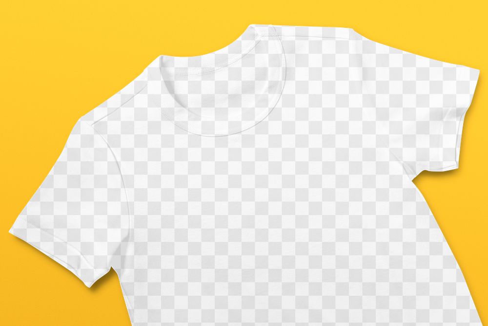 T-shirt mockup png, transparent design