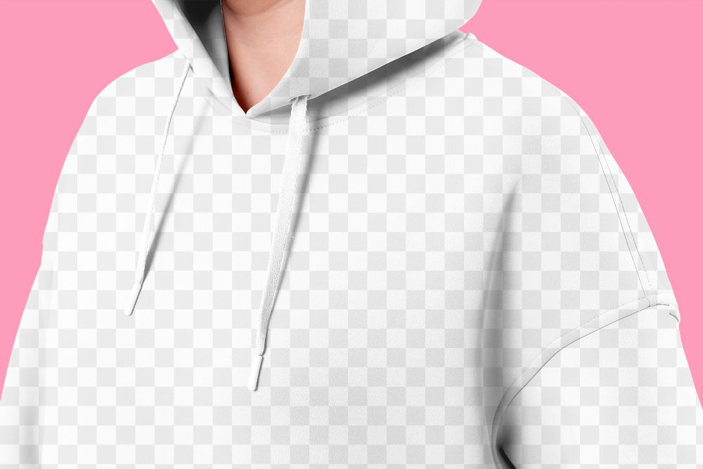 Hoodie mockup png, transparent design