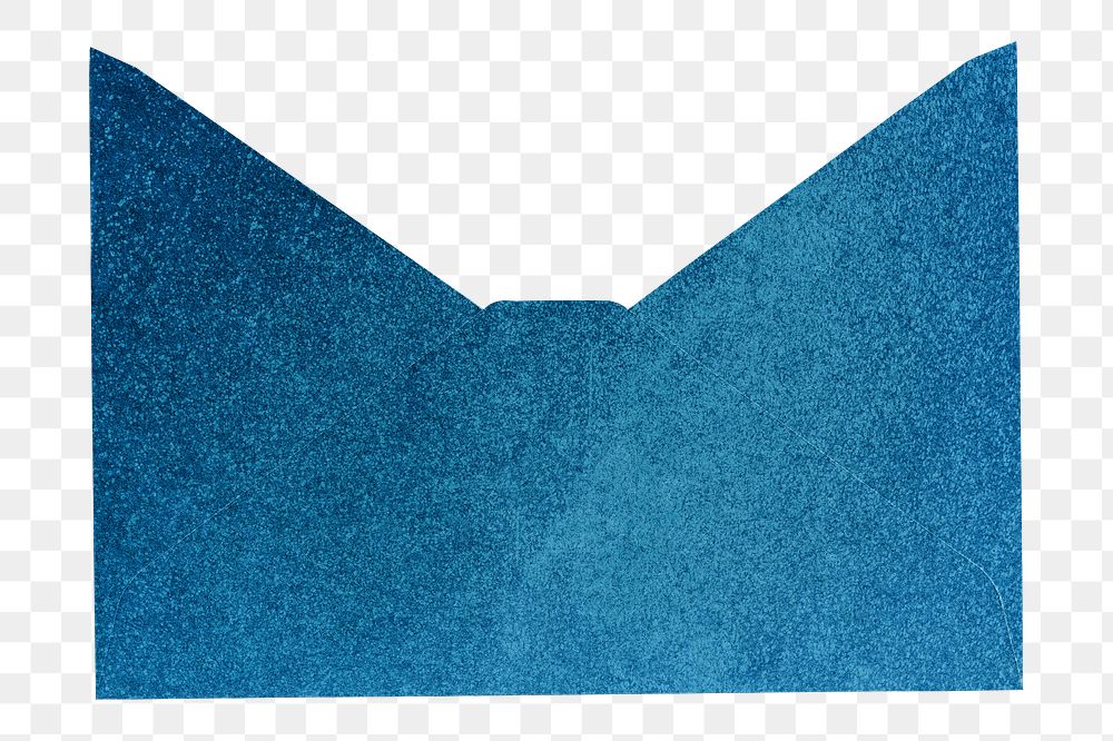 Blue envelope png sticker, transparent background