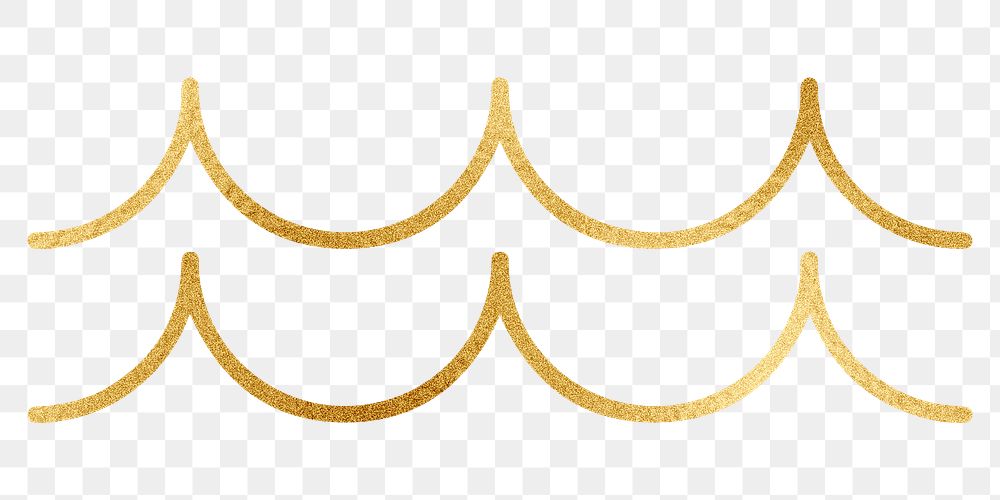 Gold Aquarius png zodiac sign sticker, transparent background