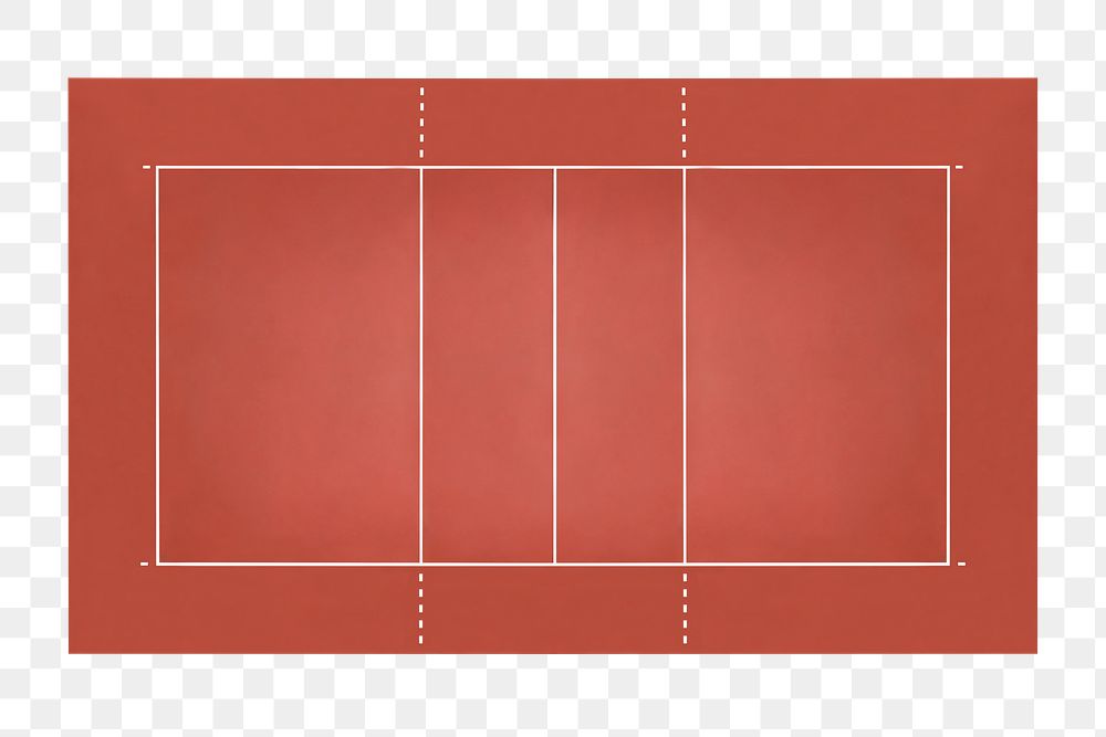 Tennis court png sticker, transparent background 