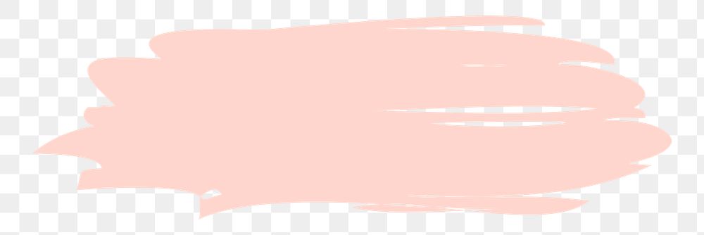 Pink badge png brushstroke texture sticker, transparent background
