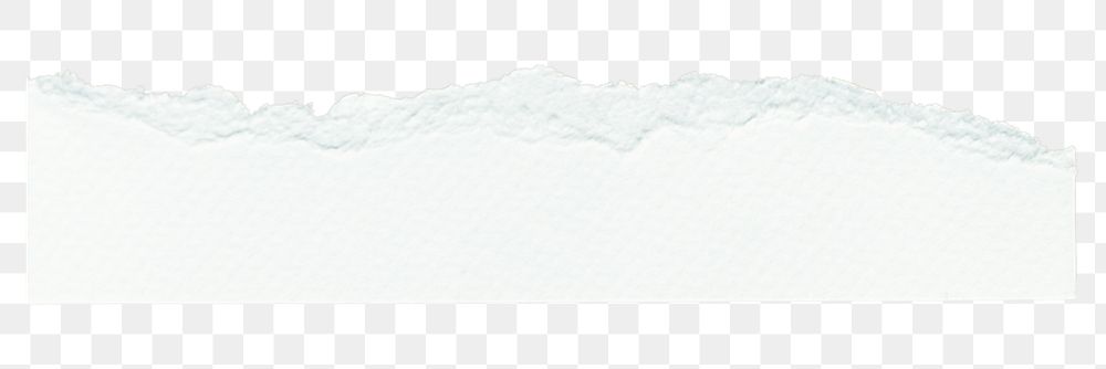 White ripped paper png sticker, transparent background