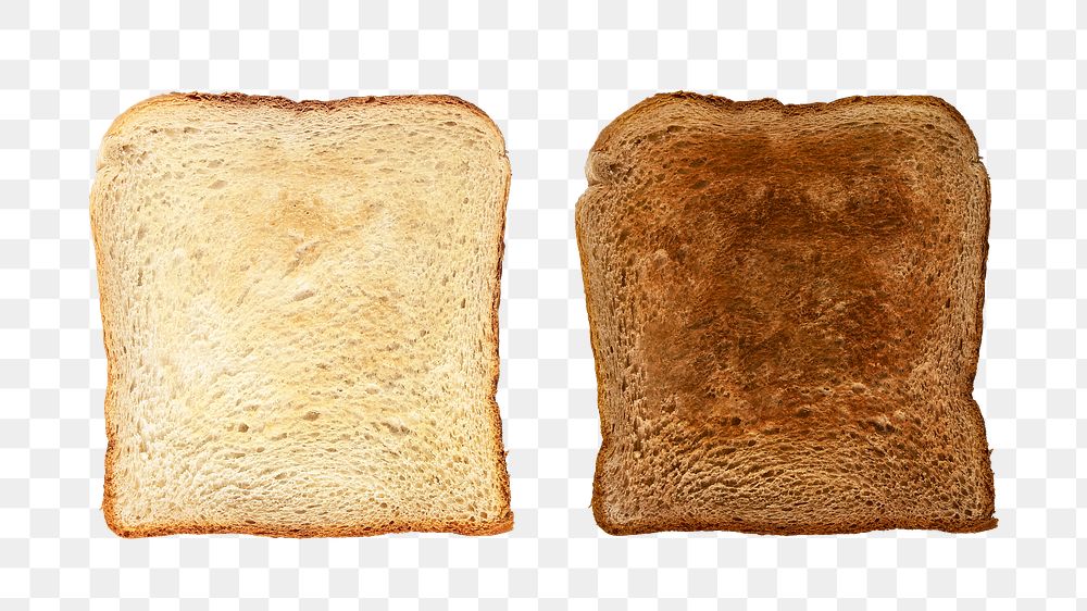 PNG breakfast toast, delicious bread for sandwich in transparent background