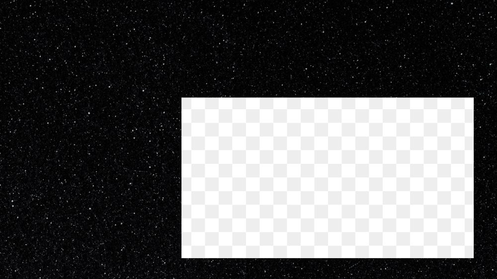 Black frame png glitter sticker, transparent background