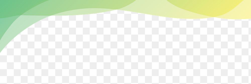 Green gradient png border sticker, transparent background