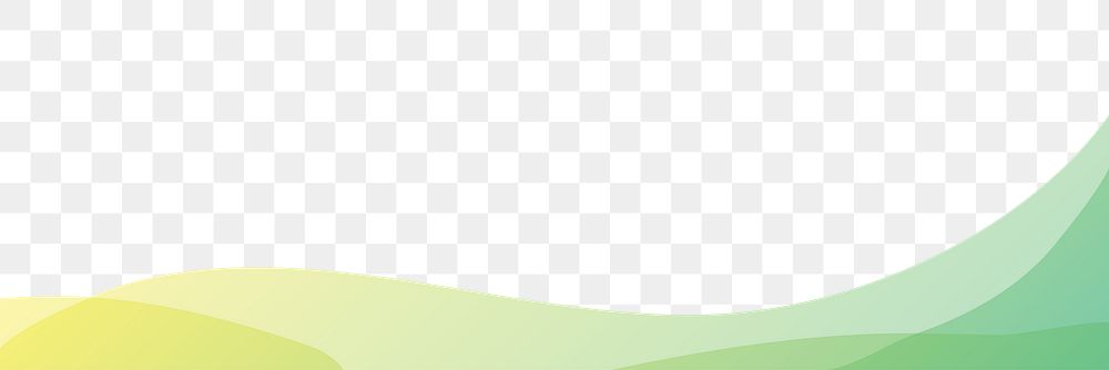 Green gradient png border sticker, transparent background