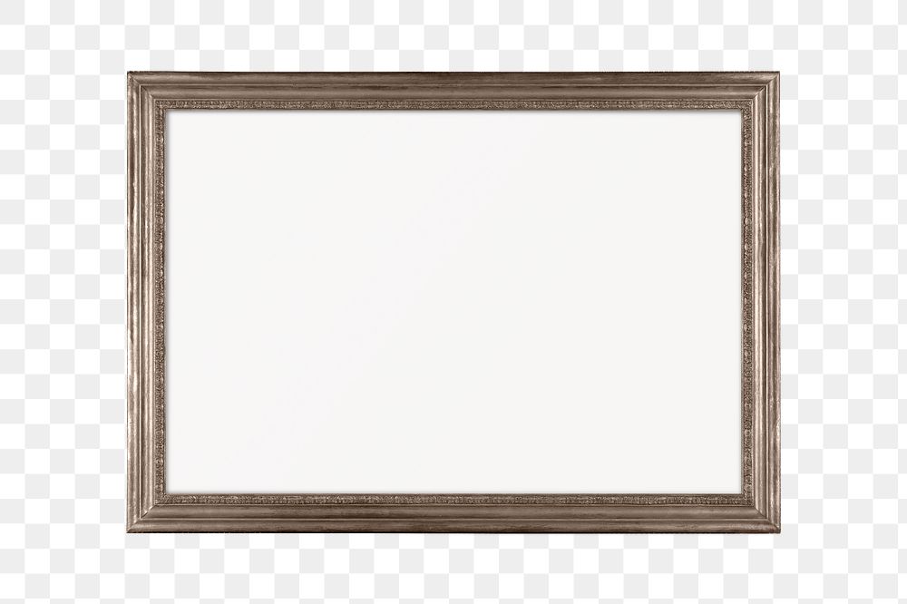 Png antique frame sticker, transparent background