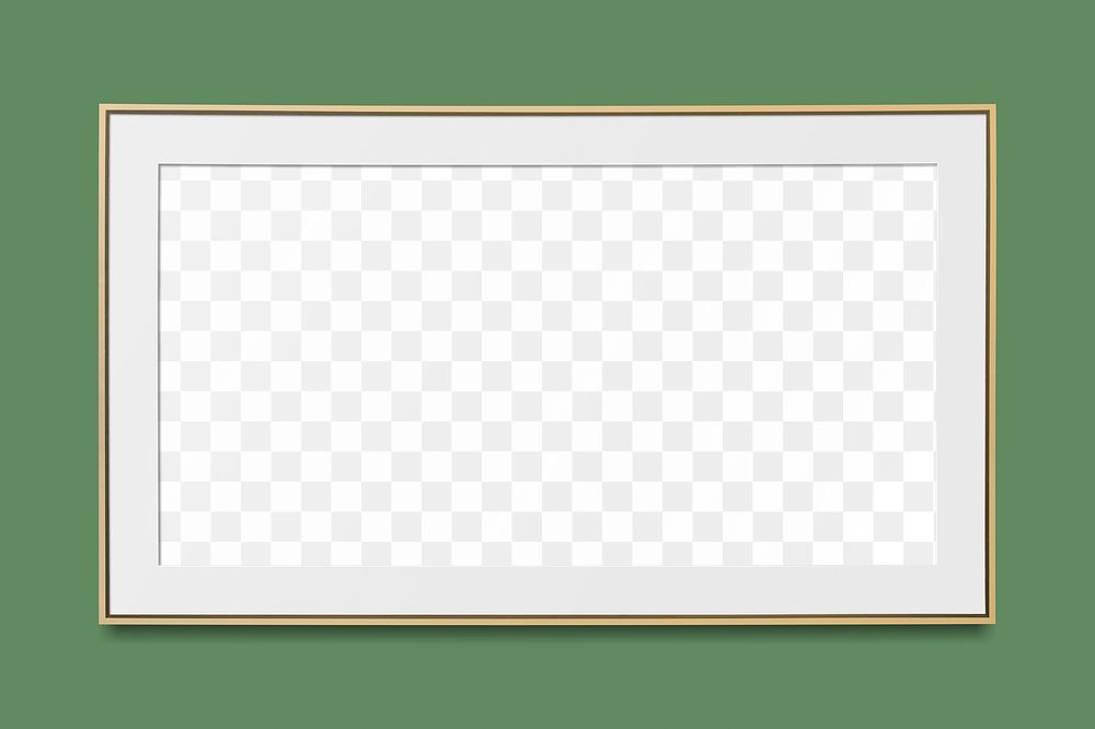 Modern frame png mockup, transparent design