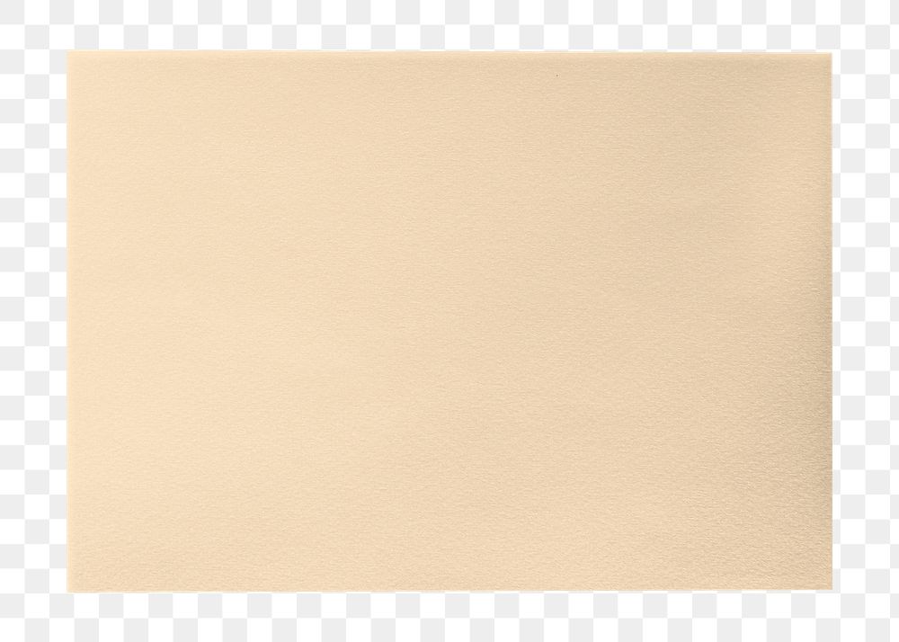 Old beige paper png sticker, transparent background