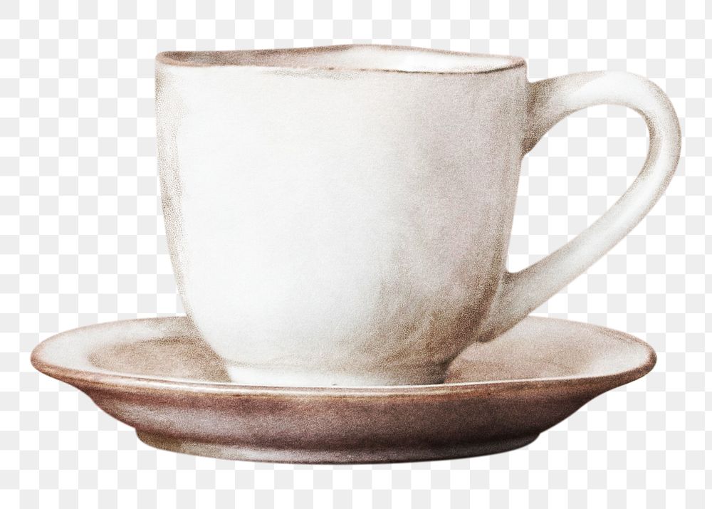 Coffee cup png sticker, transparent background