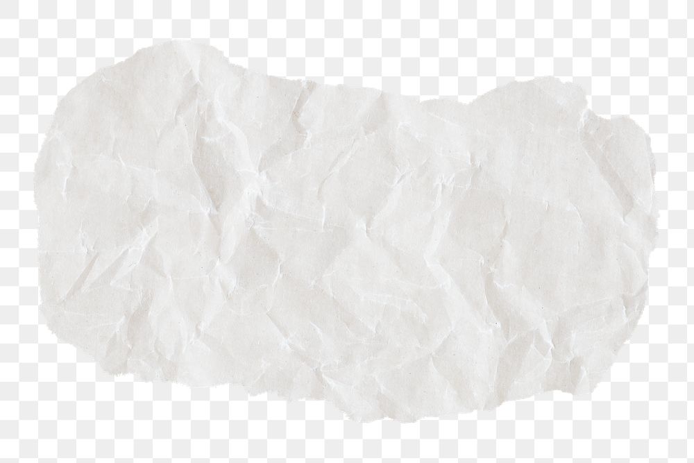 White  ripped paper png sticker, transparent background