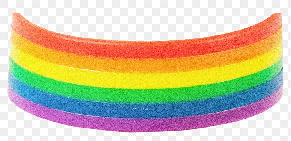 LGBTQ wristband png sticker, transparent background