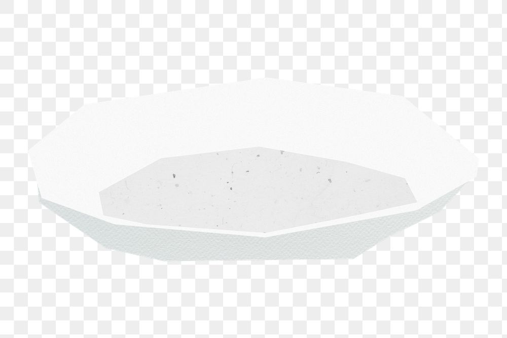 White saucer png sticker, transparent background