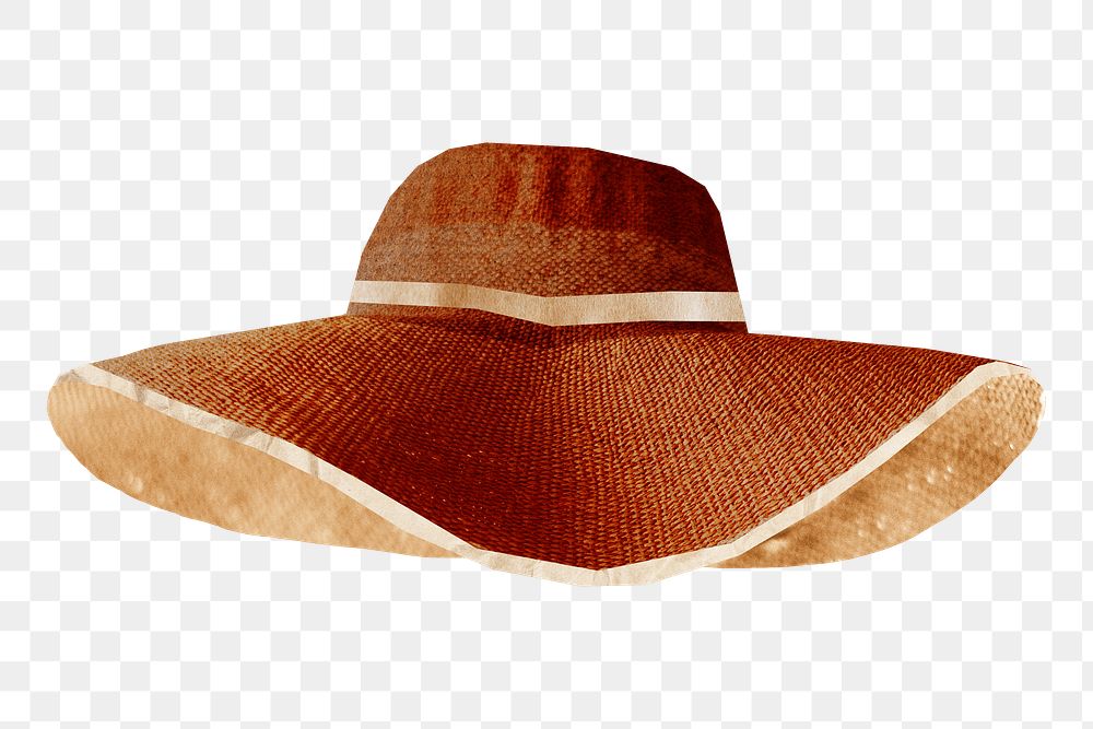 Women's sun hat png sticker, transparent background