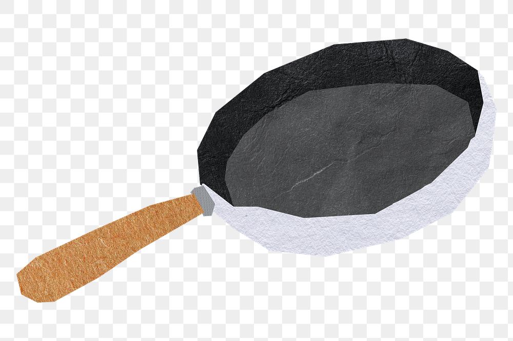Frying pan png sticker, transparent background