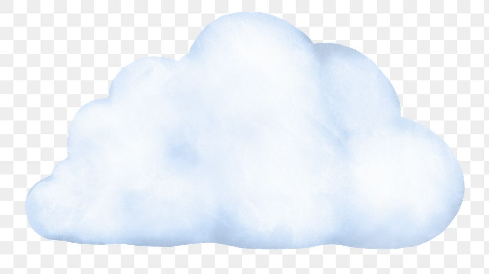 Cloud png weather sticker, transparent background