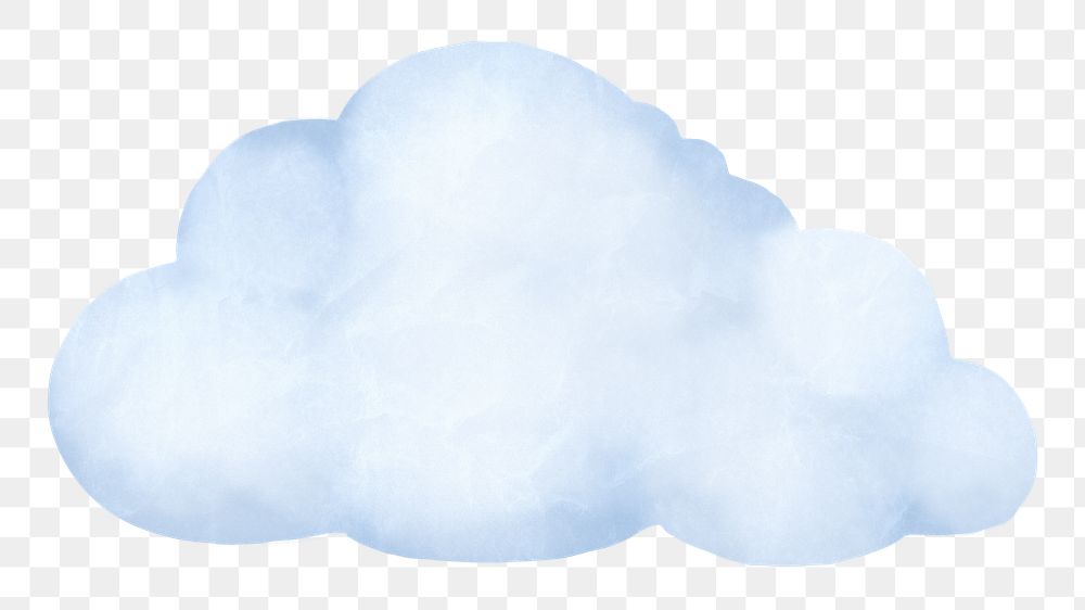 Cloud png weather sticker, transparent background