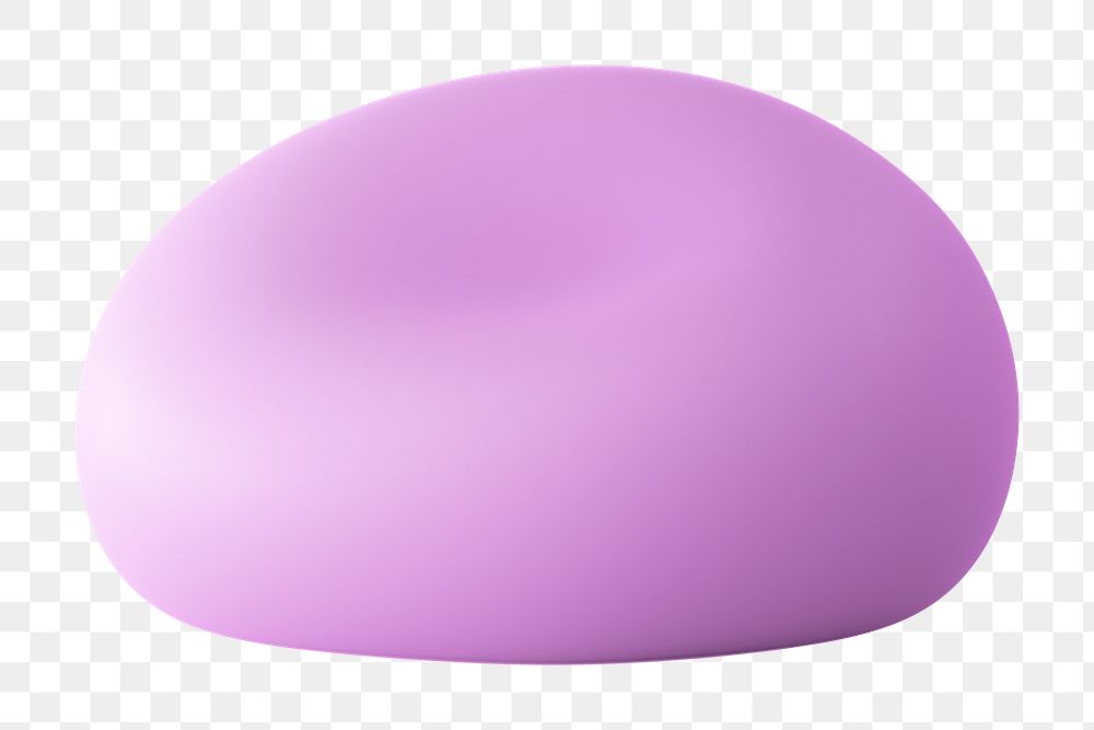 Pink 3D bubble png sticker, transparent background