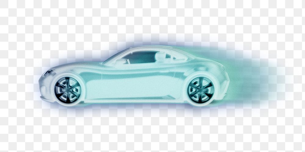 Futuristic car png advanced technology, transparent background