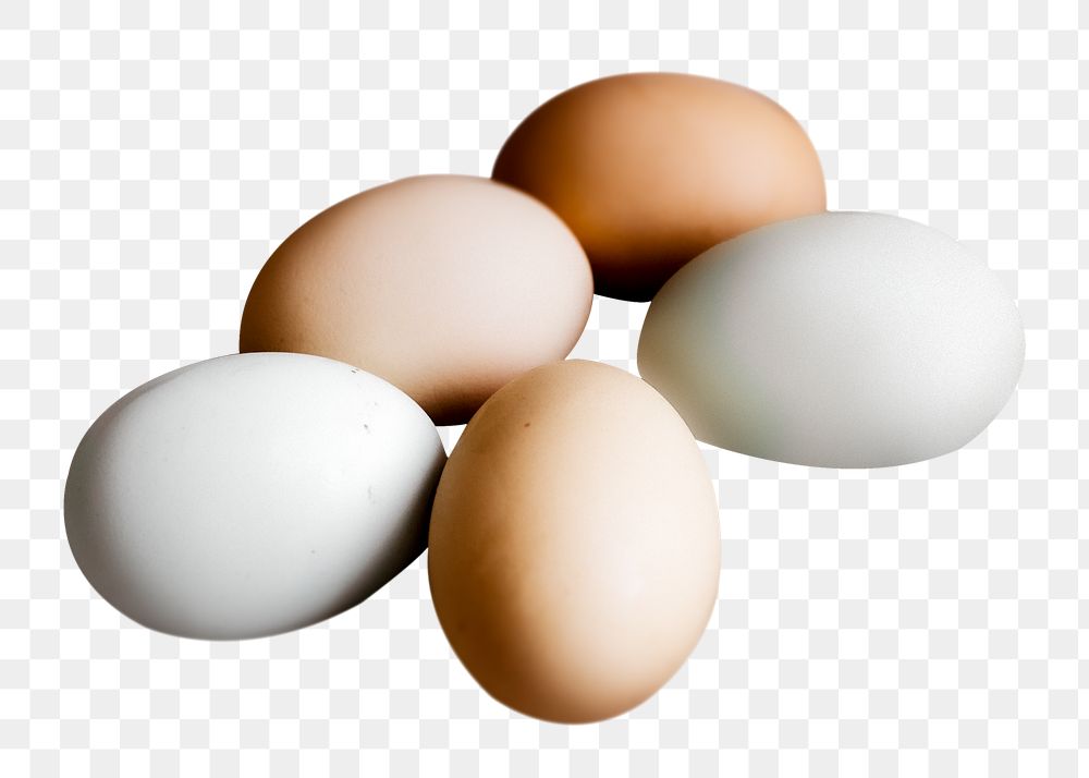 Eggs png food sticker, transparent background