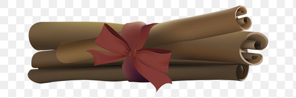 Cinnamon sticks png Christmas sticker, transparent background