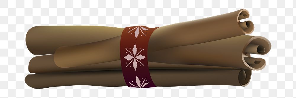 Cinnamon sticks png Christmas decoration sticker, transparent background