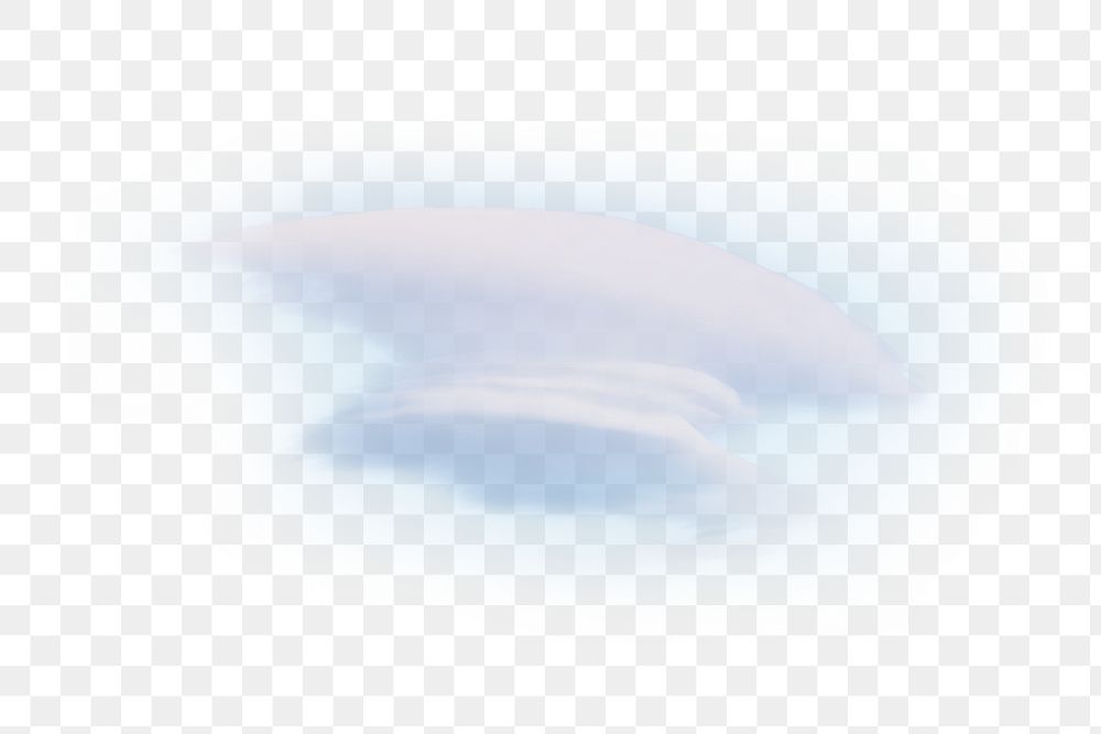 White cloud png sticker, transparent background