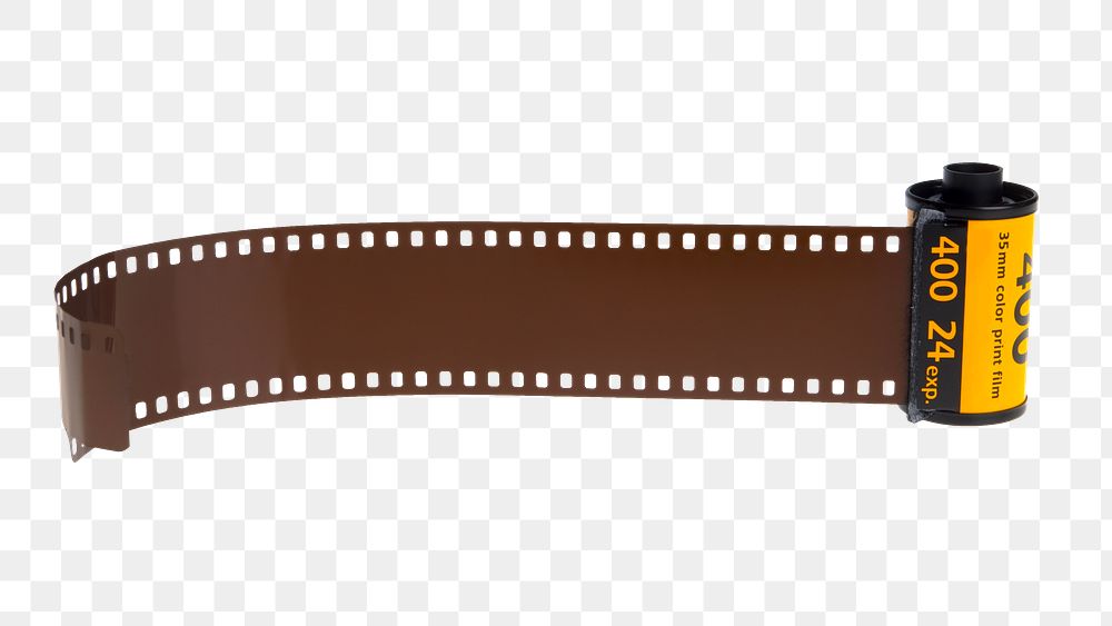 Analog film roll png sticker, transparent background