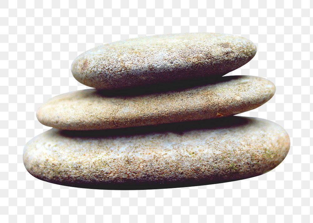 Zen stones png sticker, transparent background