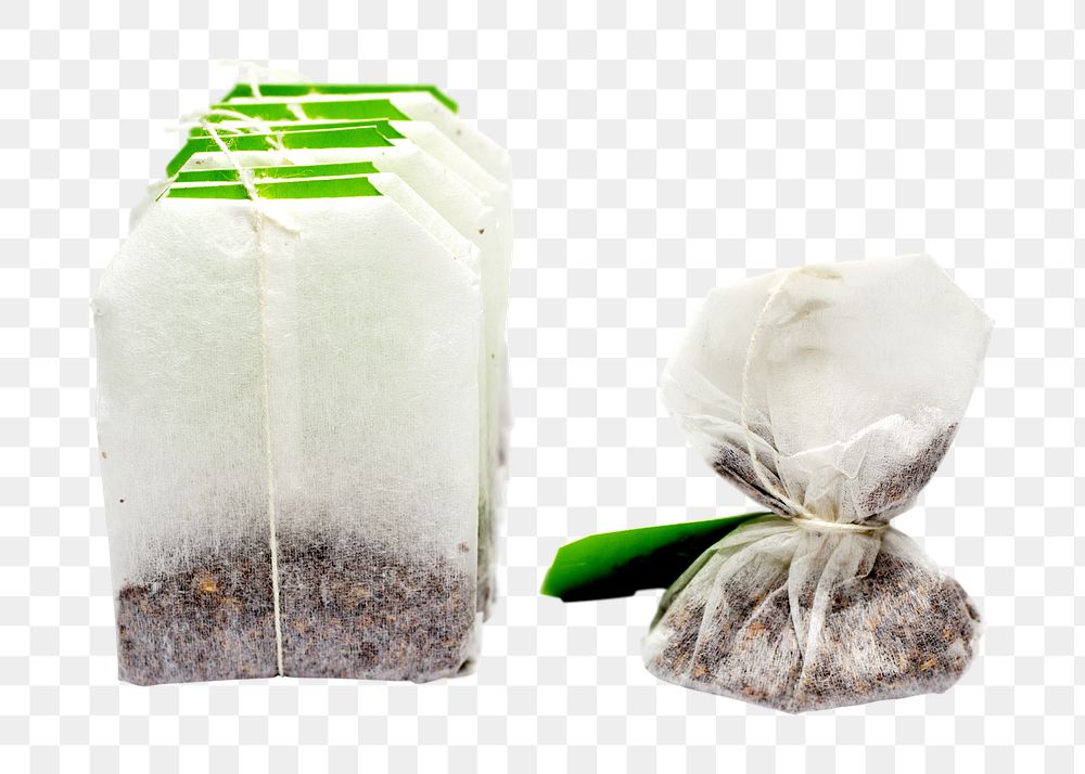 Tea bags png sticker, transparent background