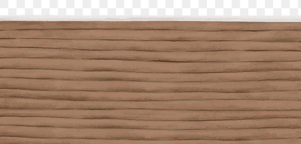 Brown wooden floor png border, transparent background