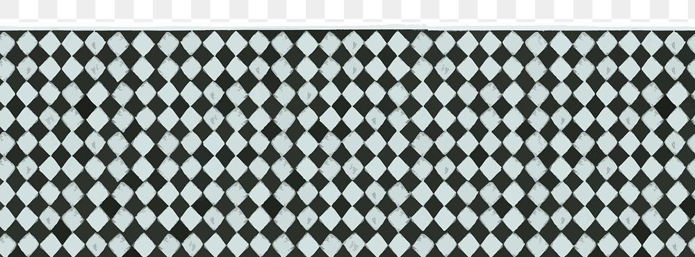 Green argyle pattern png border, transparent background