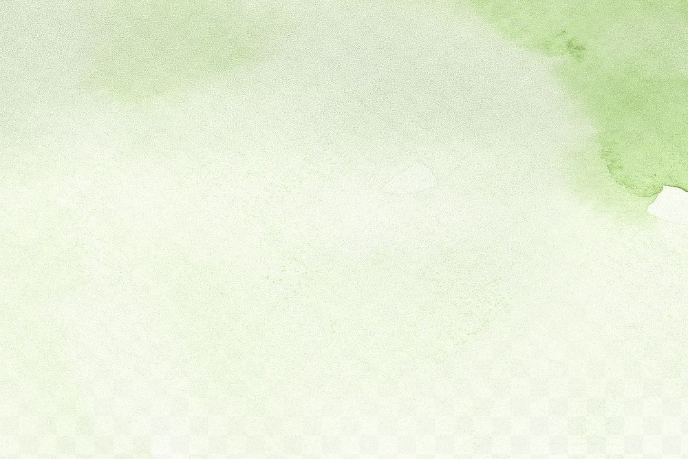 Green gradient png background, aesthetic watercolor