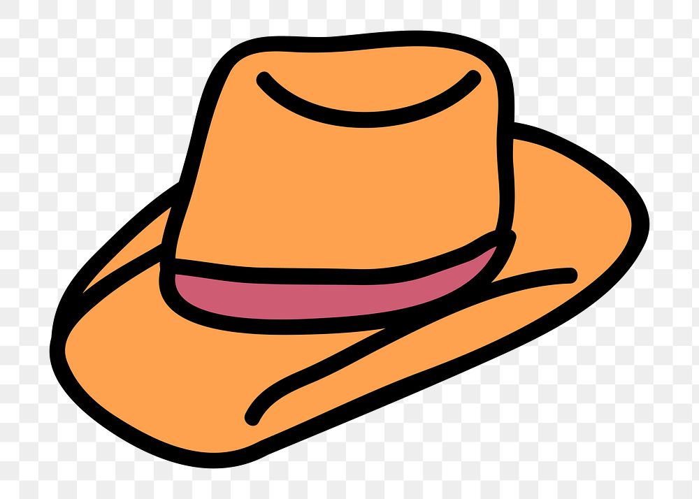 Hat png sticker, transparent background. Free public domain CC0 image.