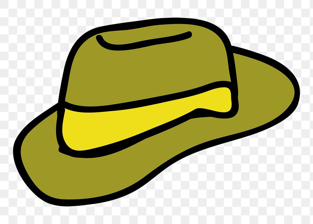 Hat png sticker, transparent background. Free public domain CC0 image.