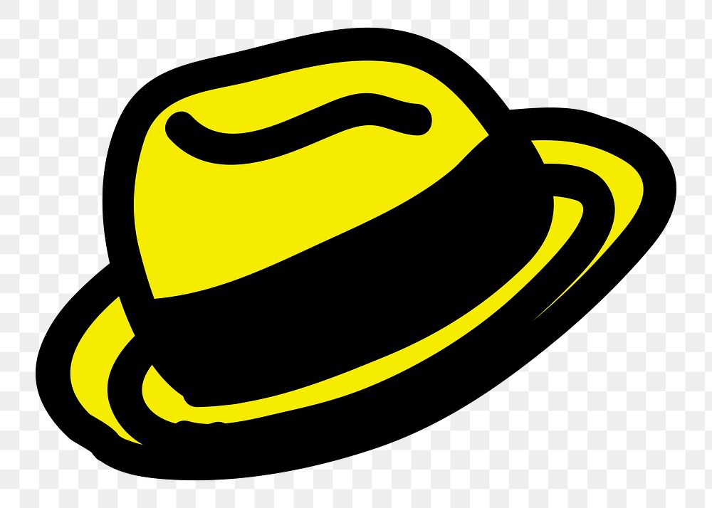 Hat png sticker, transparent background. Free public domain CC0 image.