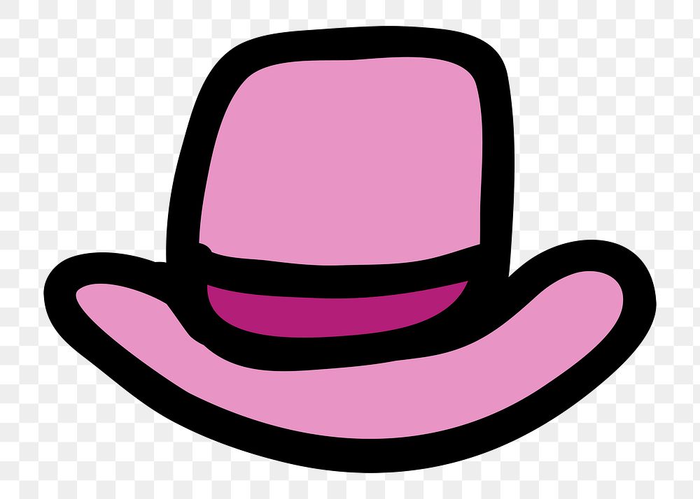 Hat png sticker, transparent background. Free public domain CC0 image.